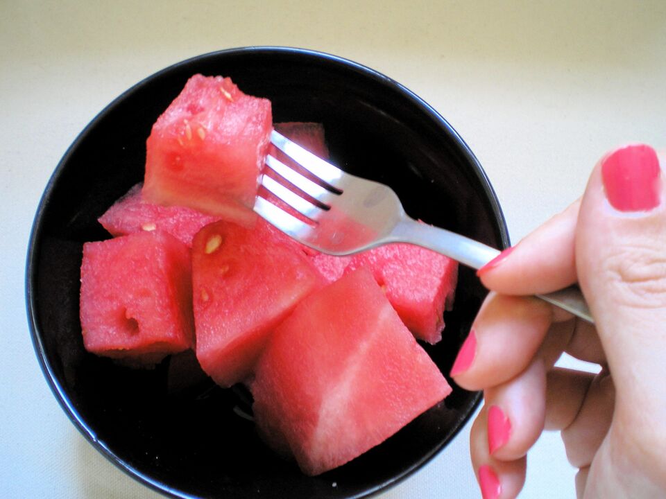 Vesimelonin ruokavalion toimintaperiaate